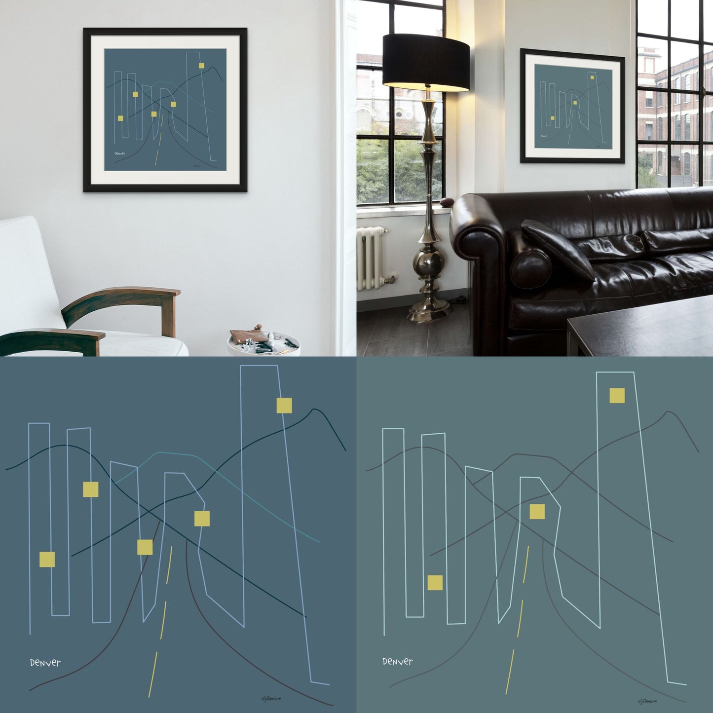 Mini Major Cities Limited Edition Fine Art Prints (framed) Vista Nuovo Fine Art Prints by Juliana2me