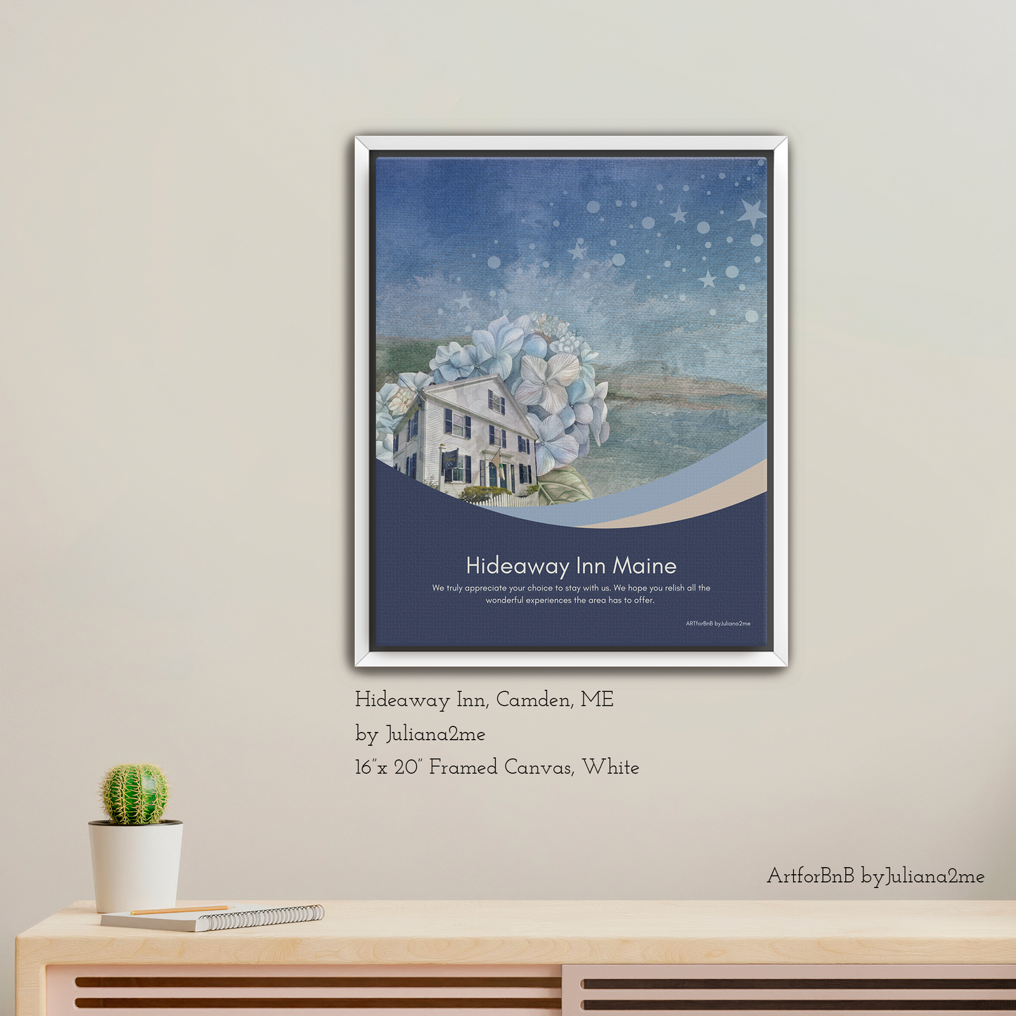 “Dreamscape Welcome” Custom One-of-a-kind Welcome Sign for your Airbnb Vacation Home Vista Nuovo Fine Art Prints by Juliana2me