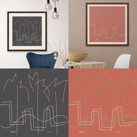 Mini Major Cities Limited Edition Fine Art Prints (framed)