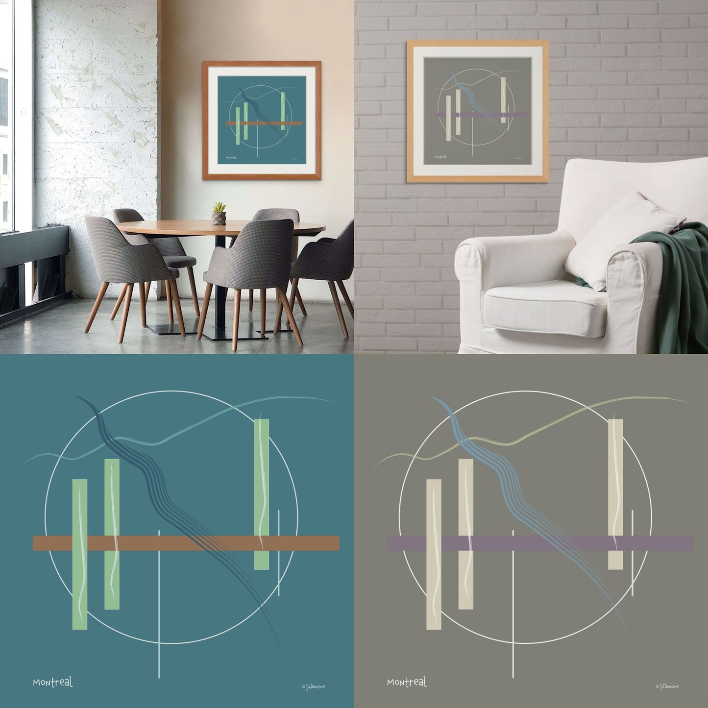 Mini Major Cities Limited Edition Fine Art Prints (framed) Vista Nuovo Fine Art Prints by Juliana2me