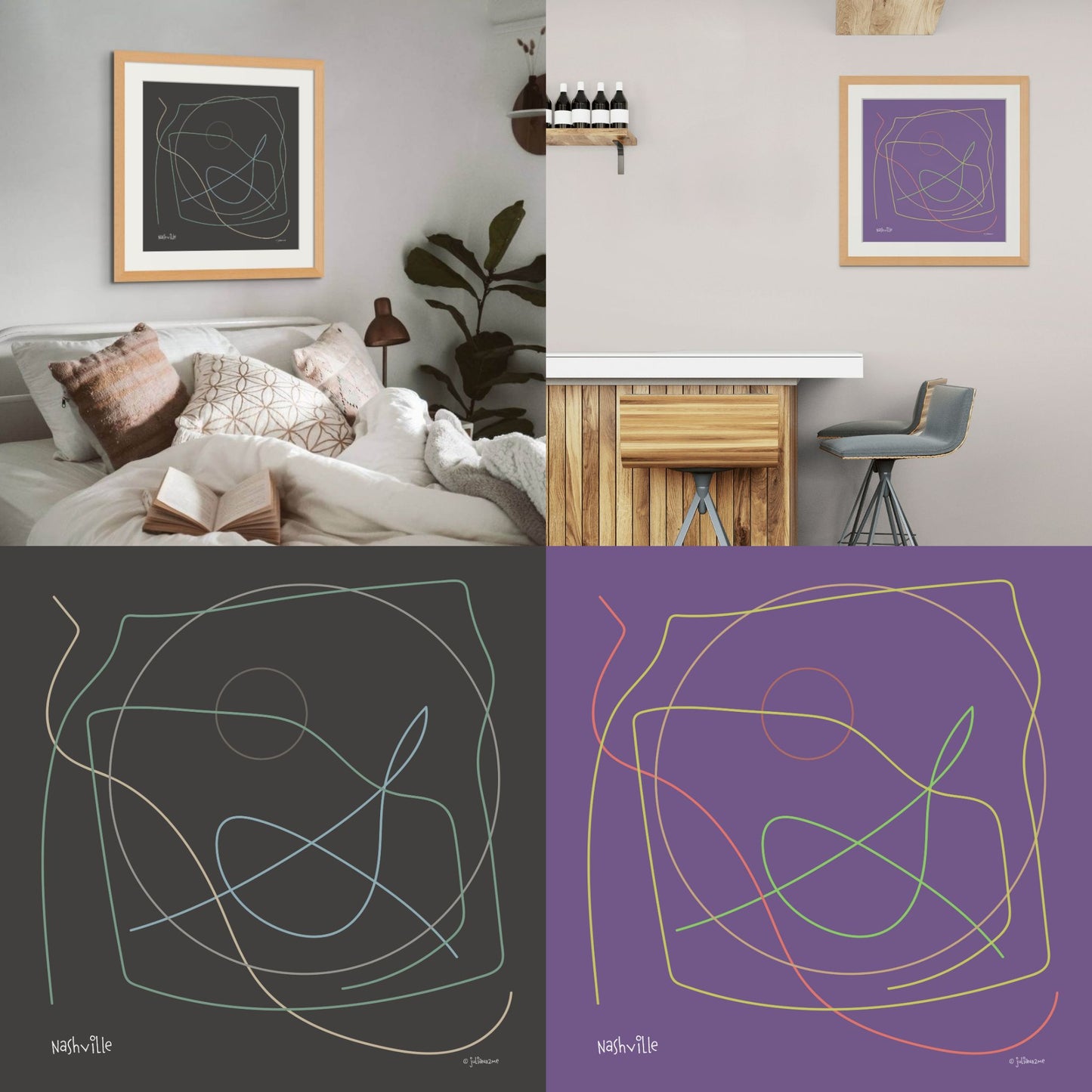 Mini Major Cities Limited Edition Fine Art Prints (framed) Vista Nuovo Fine Art Prints by Juliana2me