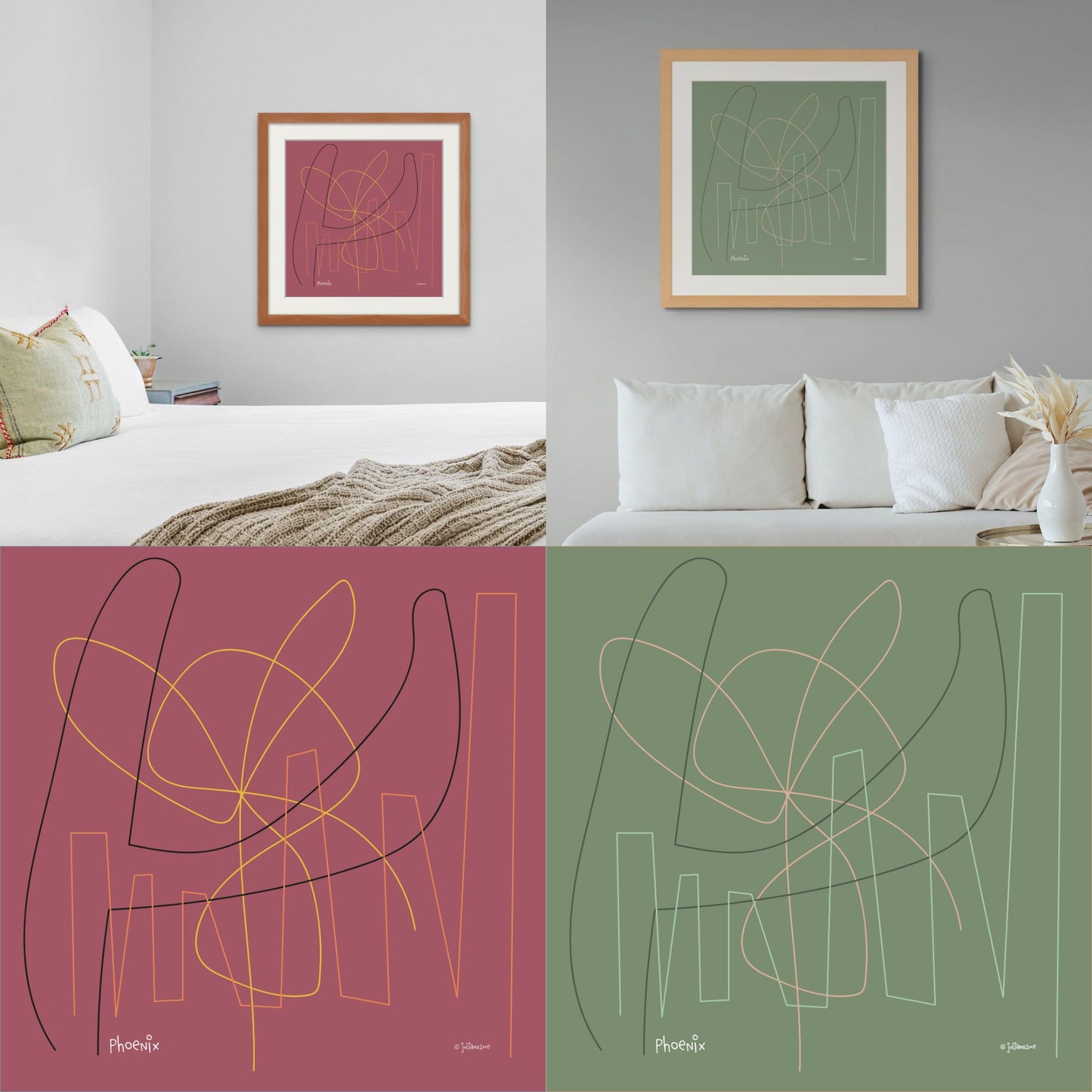 Mini Major Cities Limited Edition Fine Art Prints (framed) Vista Nuovo Fine Art Prints by Juliana2me