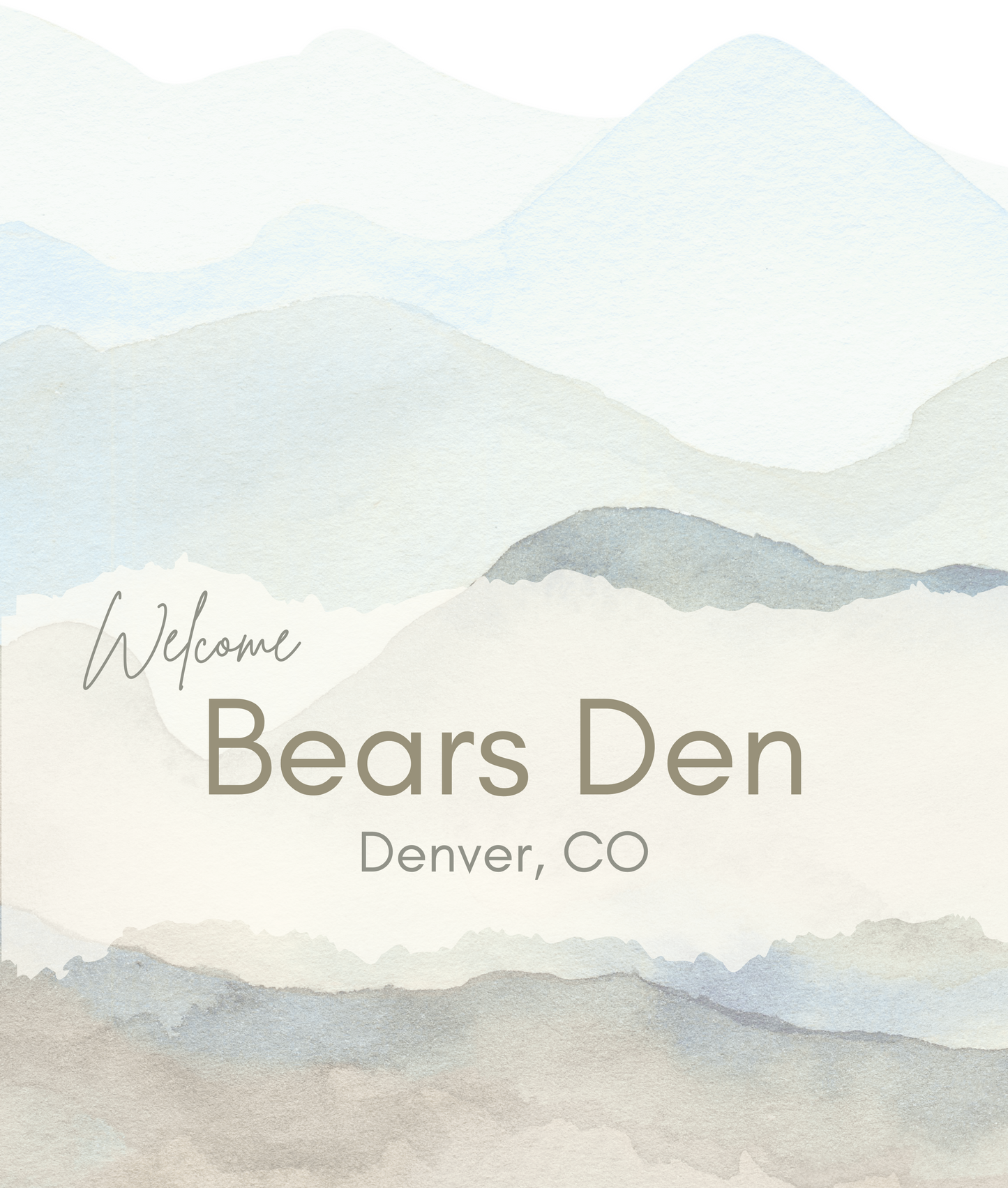 Welcome Banner with the Name and location of your Airbnb to welcome your guests Vista Nuovo Fine Art Prints by Juliana2me