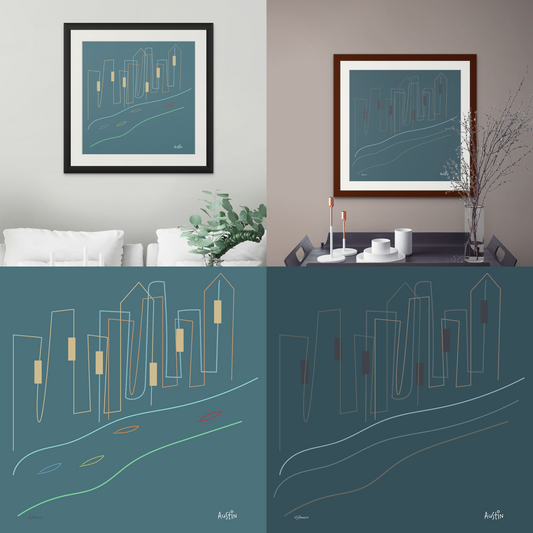 Mini Major Cities Limited Edition Fine Art Prints (framed)