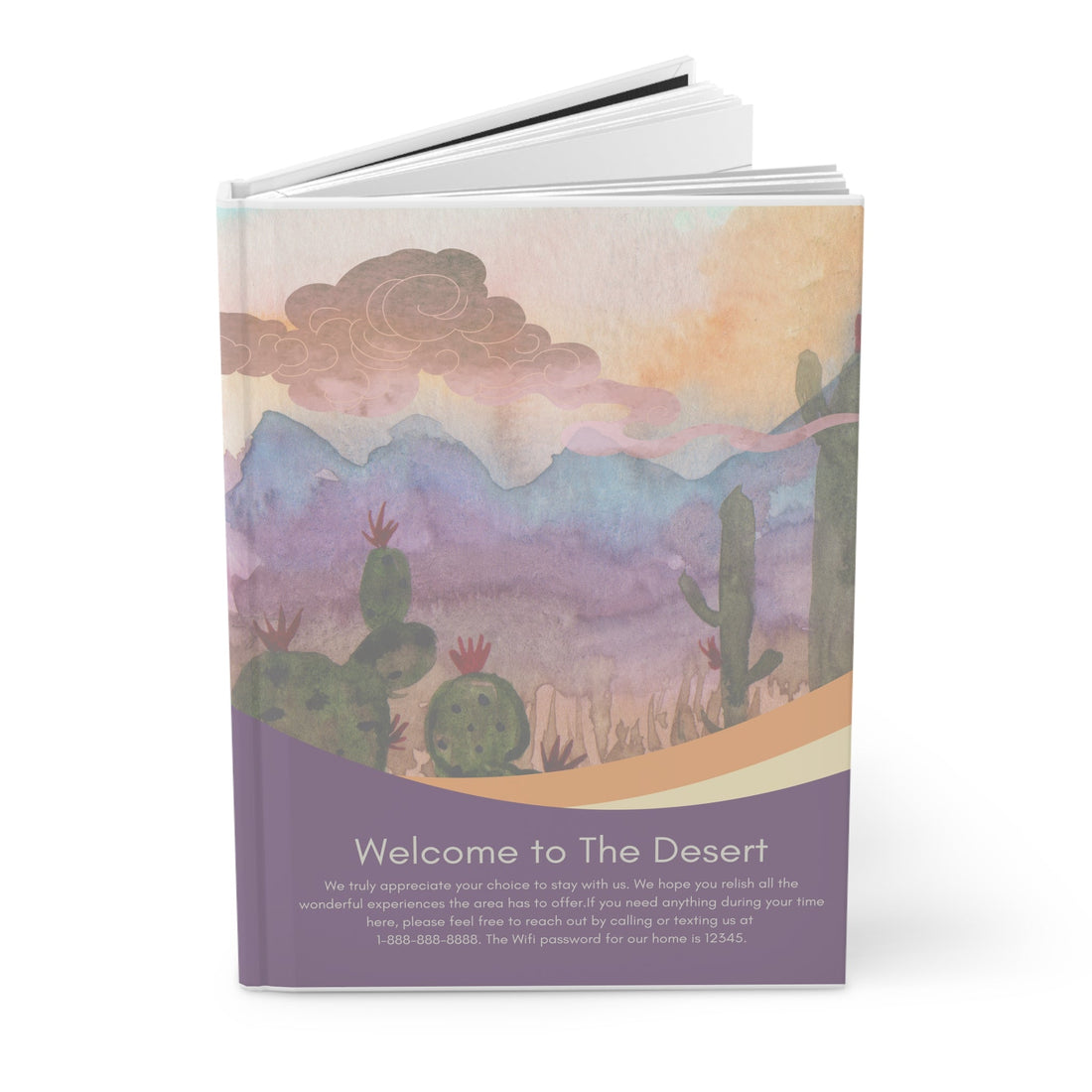 Welcome to the Desert Airbnb/ Vrbo Vacation Rental Guest Book for Hosts