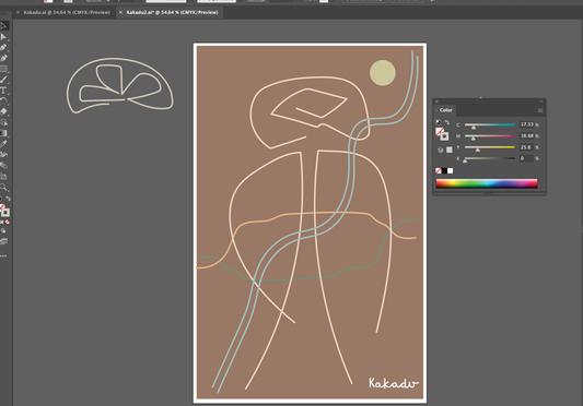 Drawing Kakadu in Illustrator