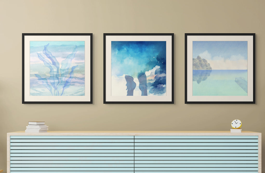 Almost Summer Almost Ocean Art Prints for BnBs. 