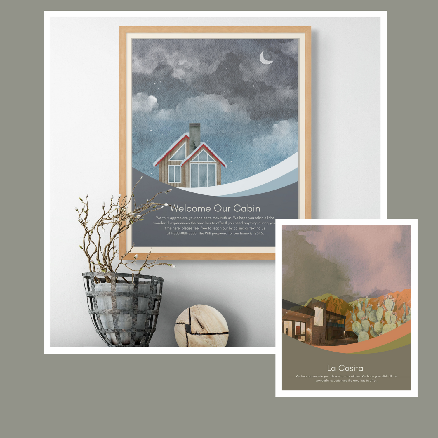 Airbnb Welcome Signs