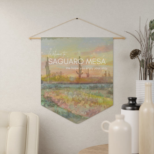 Airbnb Welcome Pennant Saguaro Design to Welcome Your Guests to your Southwest Vacation Home