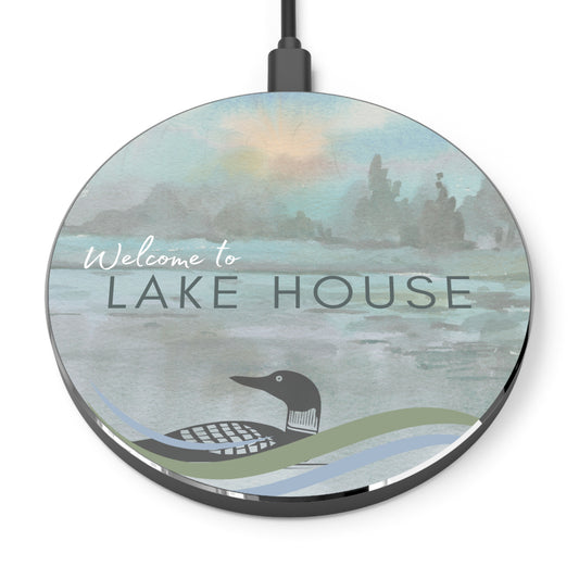 Airbnb Lake House Personalized Wireless Charger