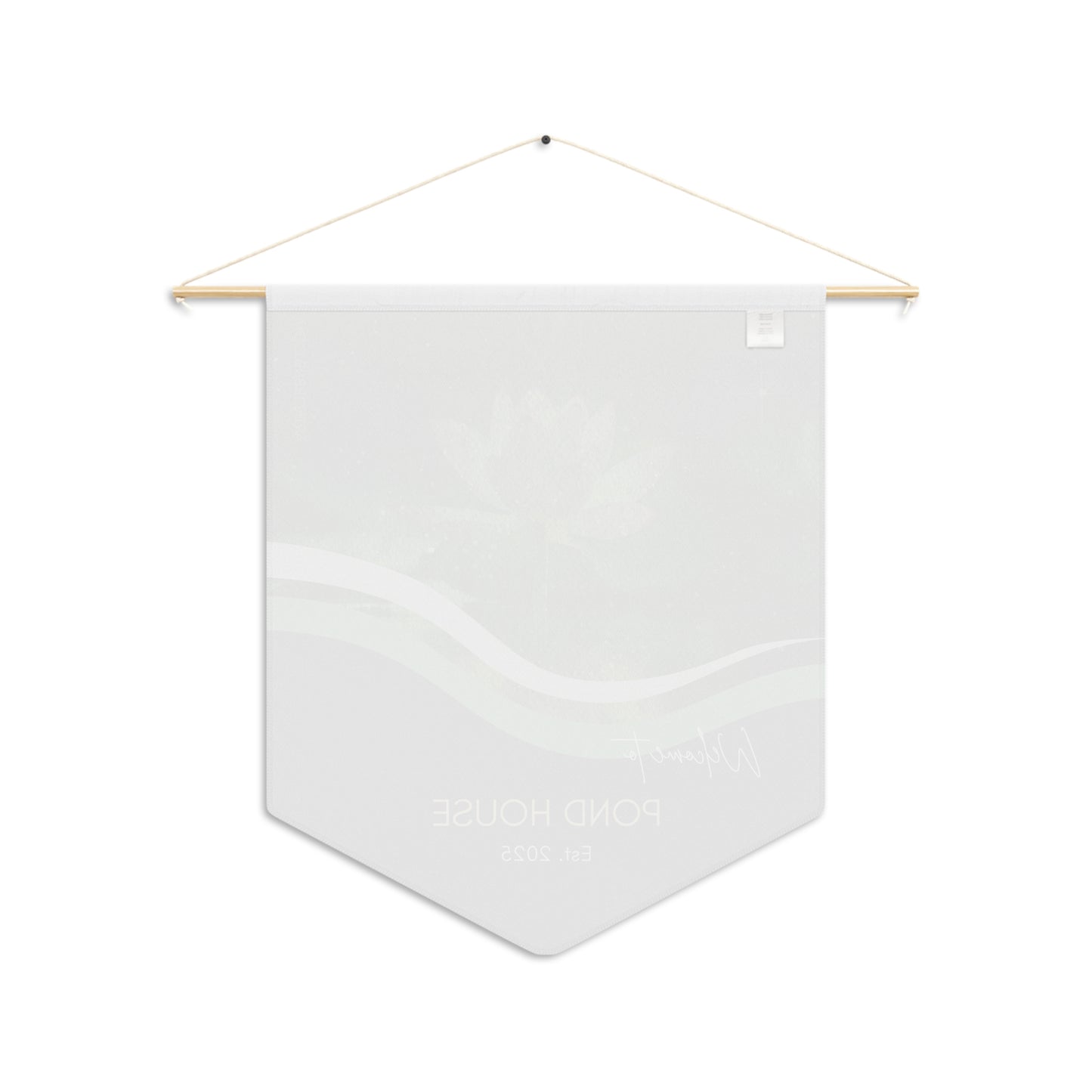 Pennant Wall Decor, Personalized Pond Theme for Airbnb Hosts Vista Nuovo Fine Art Prints by Juliana2me