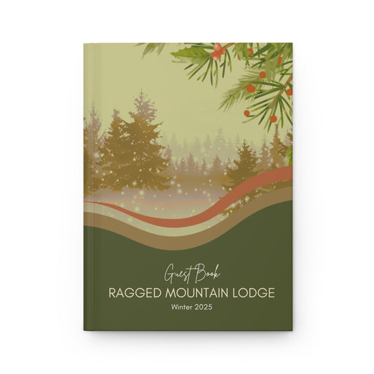 Winter Scene Guest Book for Airbnb Homes & Boutique Hotels