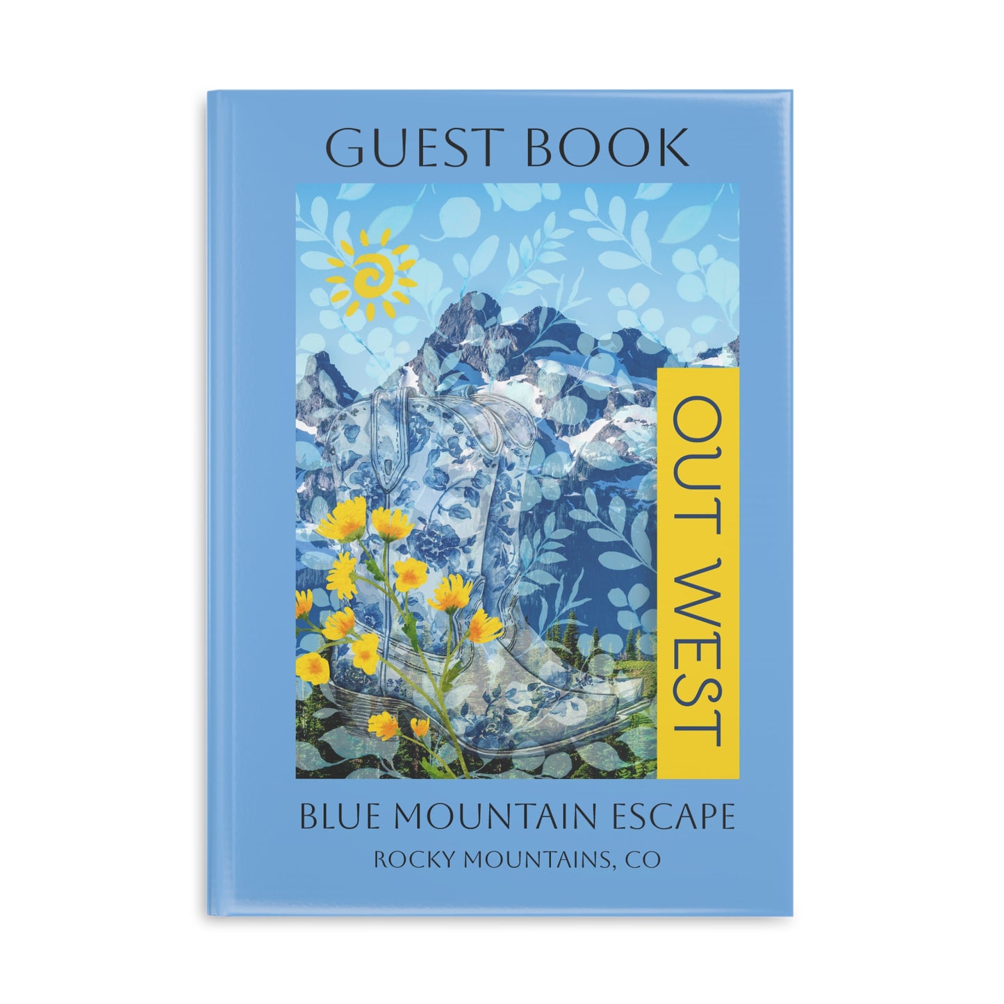 Personalized Guest Book Notebook | Perfect for Airbnb Super Host's to Capture 5 star Reviews Vista Nuovo Fine Art Prints by Juliana2me