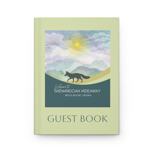 Guest Book Hardcover Journal — Shenandoah Hideaway Cabin Resort Keepsake
