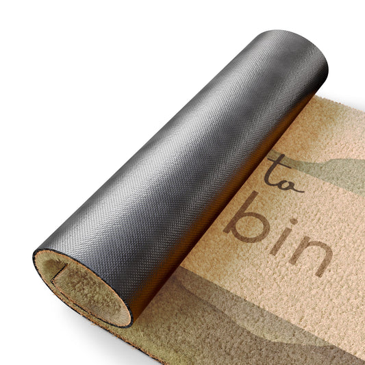 Doormat - Personalized Airbnb Welcome Message with Soft Mountain Backdrop