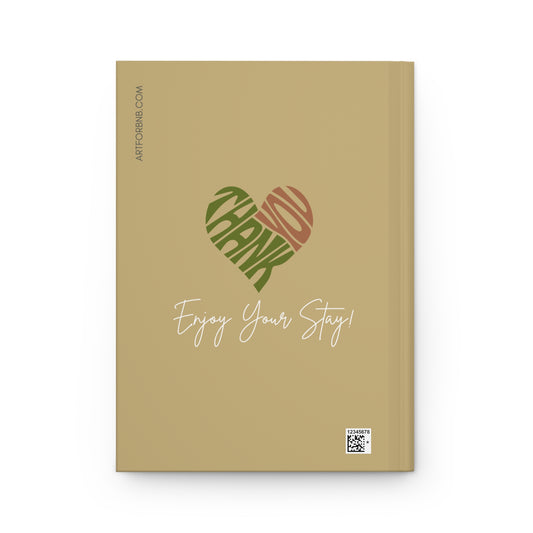 Winter Scene Guest Book for Airbnb Homes & Boutique Hotels