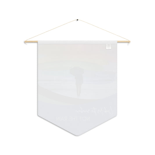 Pennant Wall Banner — "Look for the Rainbow, Not the Rain" Inspirational Home Decor