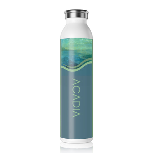 Customizable Acadia Water Bottle - Hostess Gift for Boutique Hotels and AirBnB - Personalized Vacation Rental Souvenir