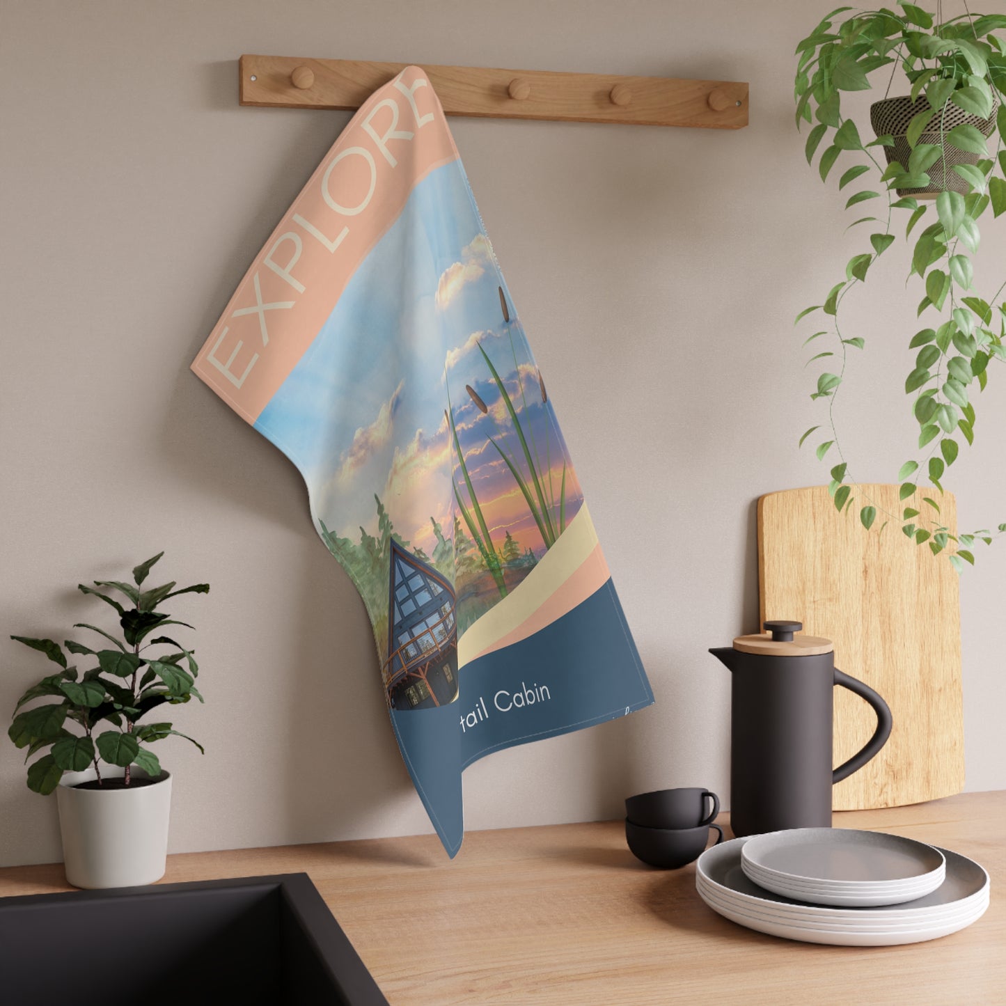 Custom Dreamscape Tea Towels featuring a photo of your home (available after Dreamscape Welcome Purchase) Vista Nuovo Fine Art Prints by Juliana2me