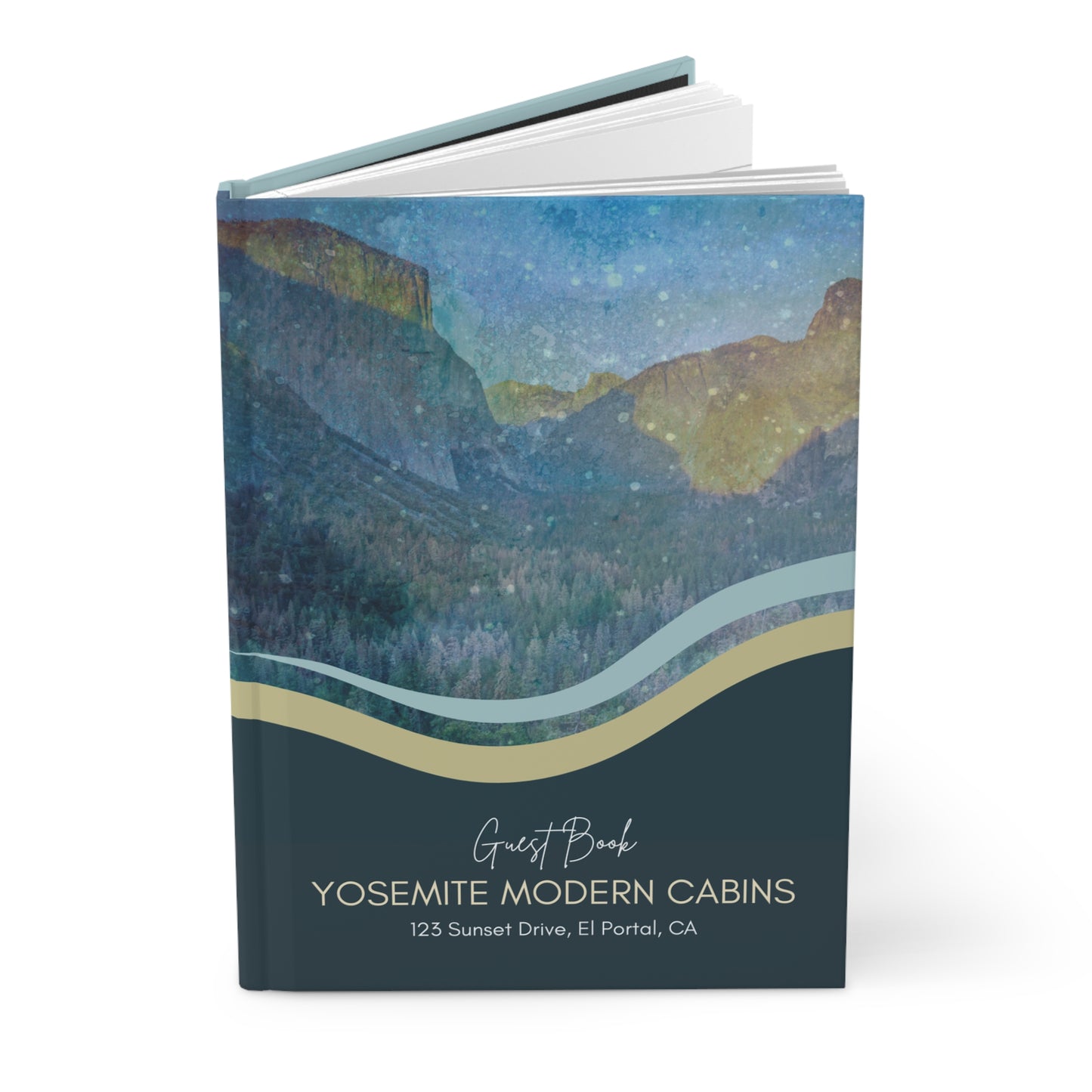Yosemite National Park Guest Book Journal Vista Nuovo Fine Art Prints by Juliana2me