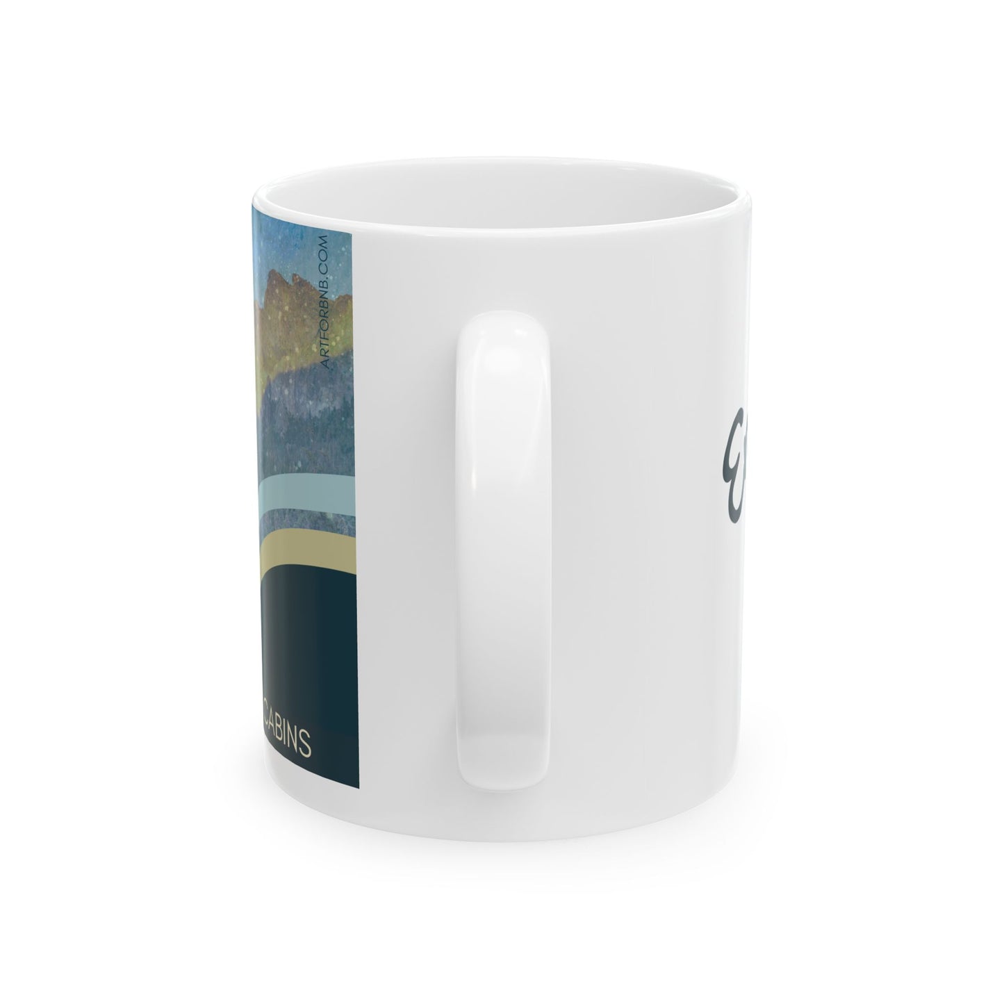 Yosemite National Park Ceramic Mug - Nature Lover's Gift, Adventure Coffee Cup, Hiking Souvenir, Travel Mug, Outdoor Decor Vista Nuovo Fine Art Prints by Juliana2me