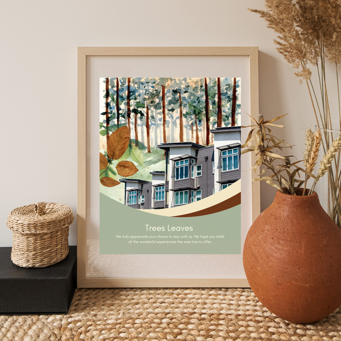 "Wonderful Welcome" Semi-Custom Airbnb Welcome Sign with your Photo Vista Nuovo Fine Art Prints by Juliana2me