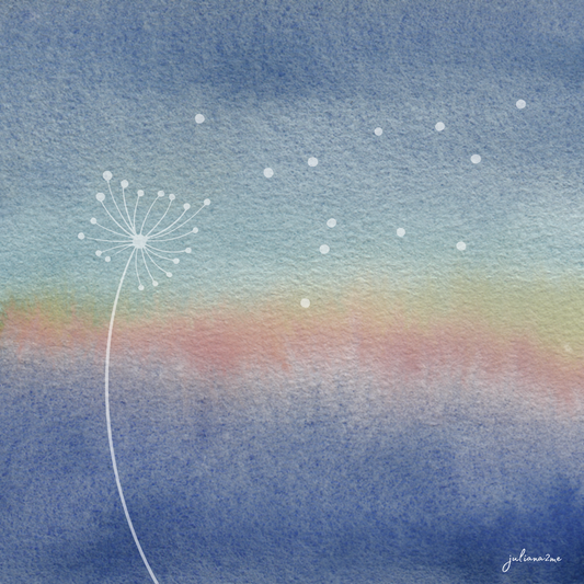 Almost Dandelion Fine Art Print for Modern Cabins or Country Homes