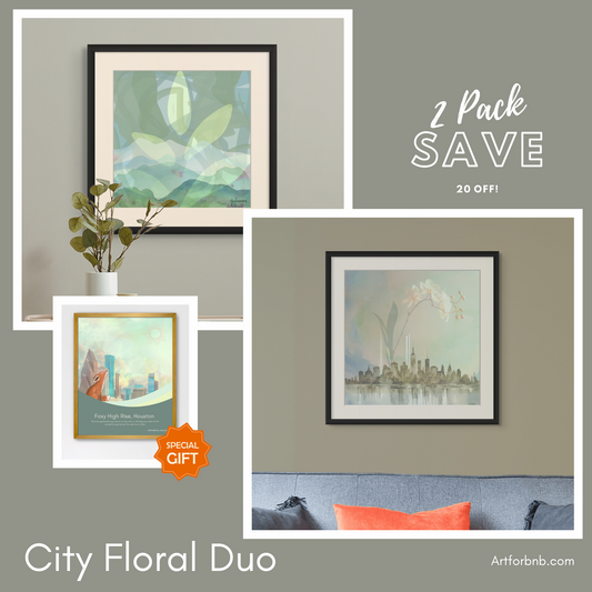City Floral Duo