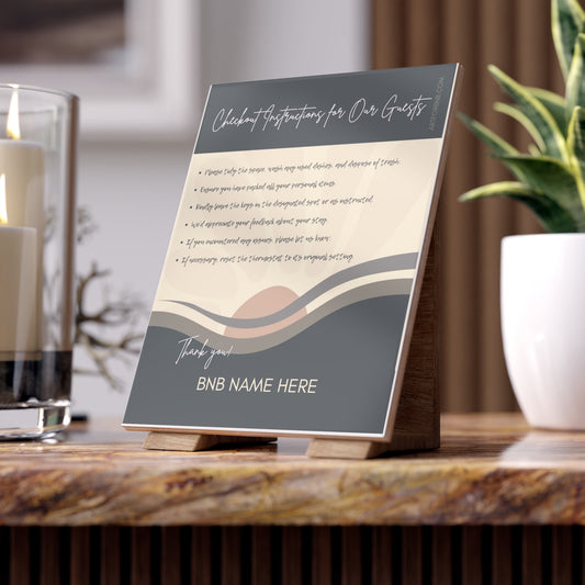 Checkout Tile for Airbnb Hosts