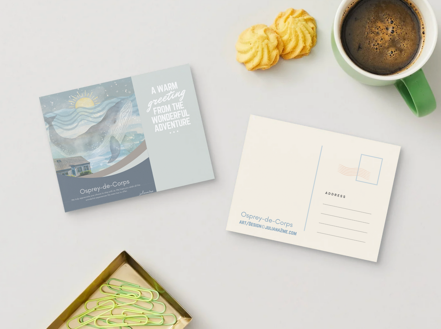 Guest Book and Postcards Bundle Vista Nuovo Fine Art Prints by Juliana2me