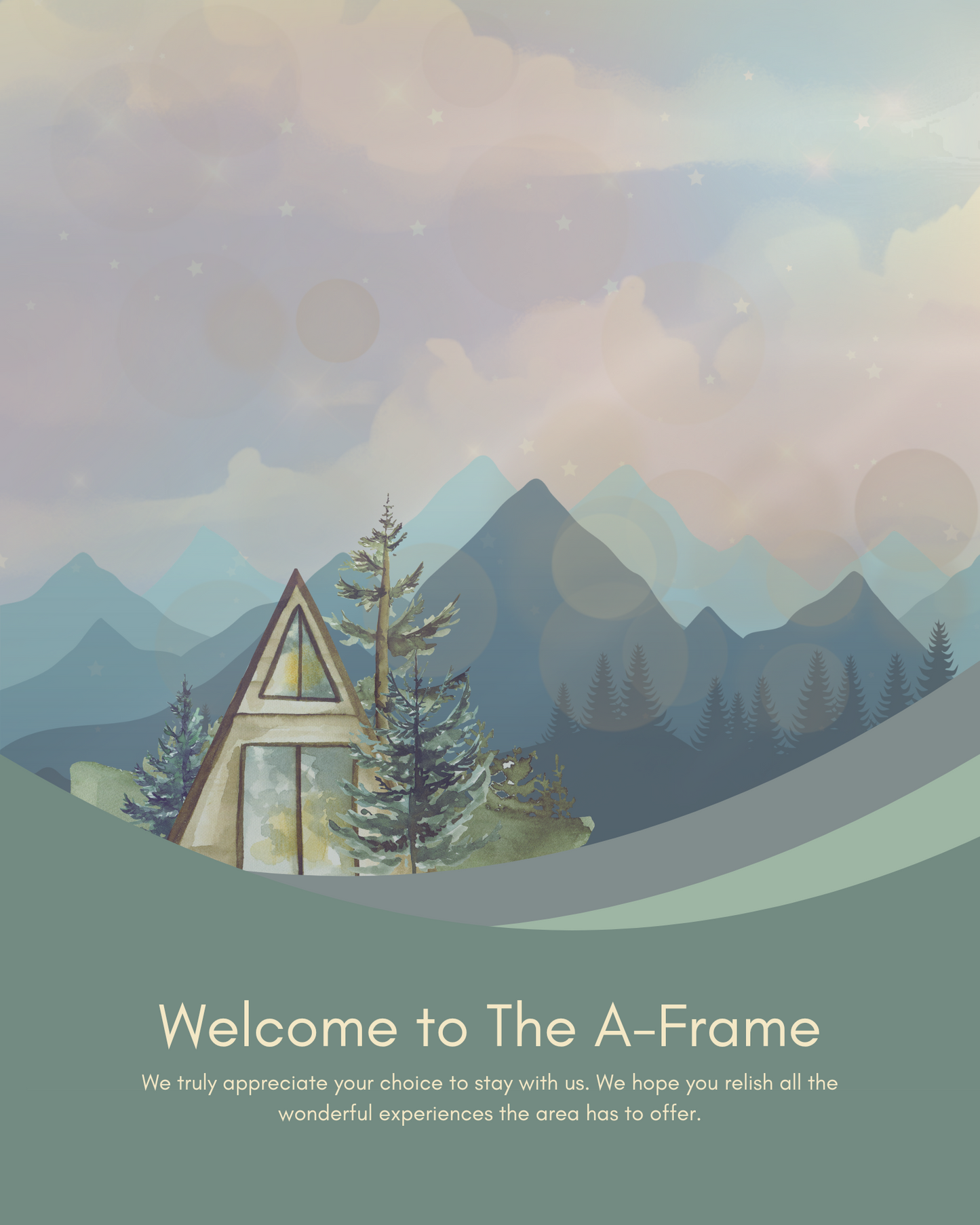 "Watercolor Welcome"  Personalized Welcome Sign for Airbnb Vacation Rental Homes Vista Nuovo Fine Art Prints by Juliana2me